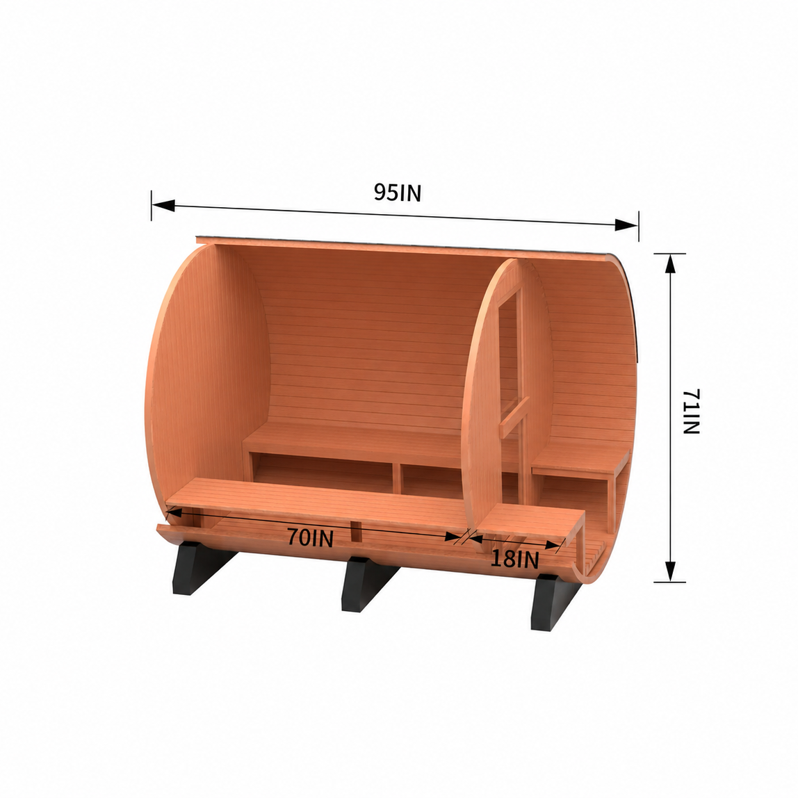 Piedmont Barrel Sauna